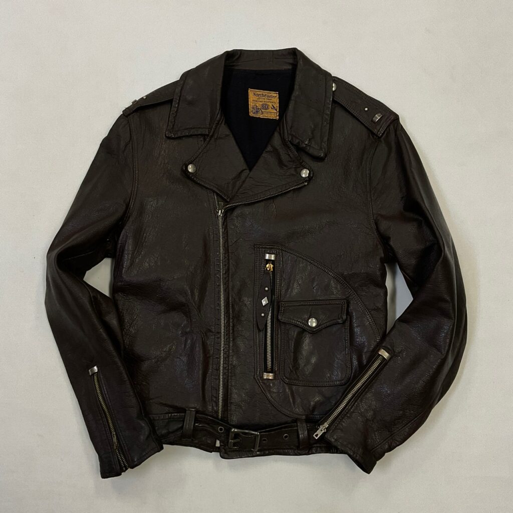 レザージャケットHILL\u0026ARCHER  pig skin 90s leather jacket